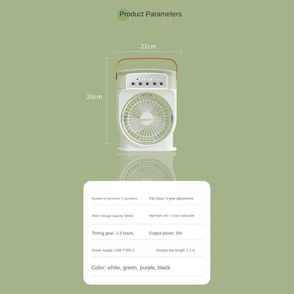 Mini 5 Spray Mist Cooling Fan