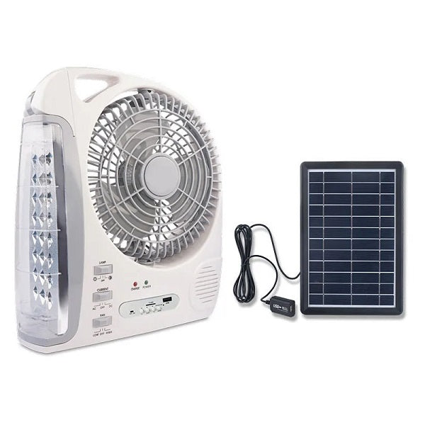 GDTimes GD8028 6 in 1 Solar Powered 5800mah 6W Fan