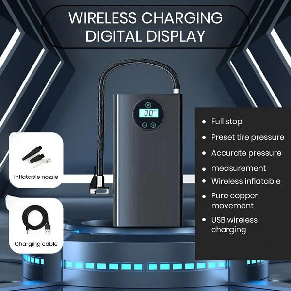 Tyre Inflator Pump With LED Display