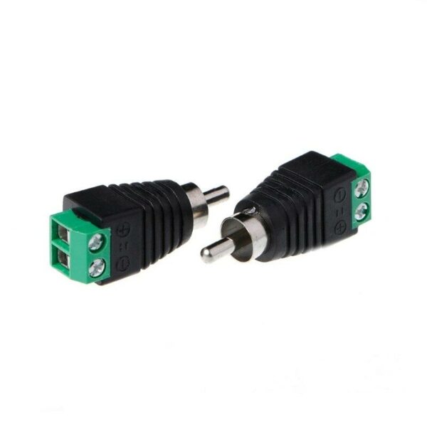 Male Plug to AV Terminal  Connector  100 Pieces