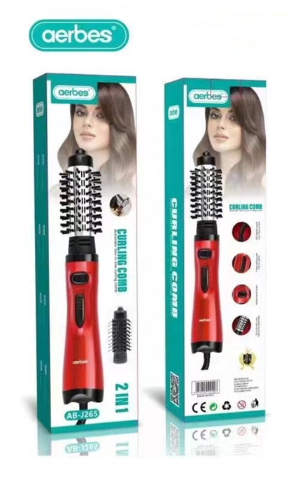 Aerbes Curling Hair Brush 2 In 1