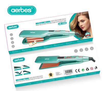 Aerbes Multi-functional Large  Plate Hair Curler Iron