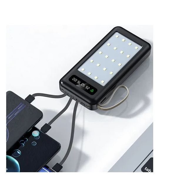 Power Bank With LED Light  12000Mah