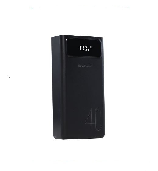 SOVO 40000mAh Power Bank  With Four USB Output And LED  Flashlight