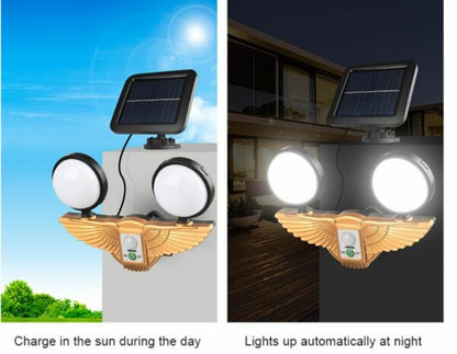 Dual Solar Powered Wall Sensor Light