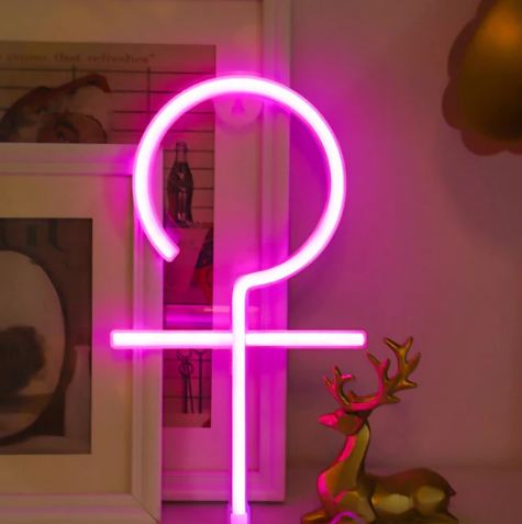 FA-A71 Female Symbol Neon Sign Lamp USB And Battery Operated