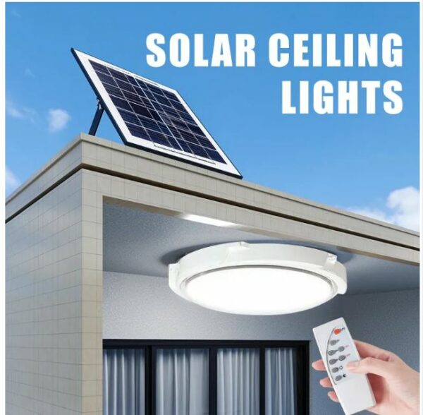 FA-125 Solar Powered Ceiling Light With Remote Control 60W