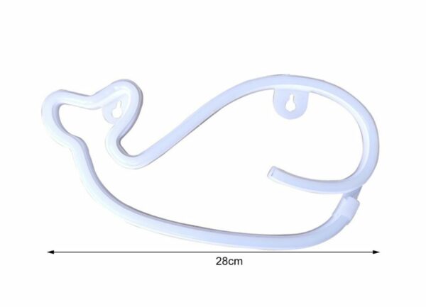 FA-A14 Whale Neon Signs USB And Battery Operated