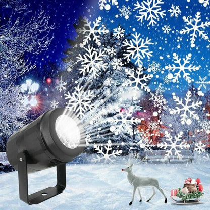 FA-W886-3-16 360 Degree Rotation Snowflake Projector Light