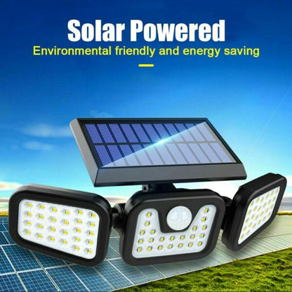 Split Solar Powered LED Wall Light  2400Mah Battery with Motion Sensor