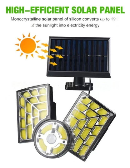 16COB Solar Induction Adjustable  Street Light with Remote Control