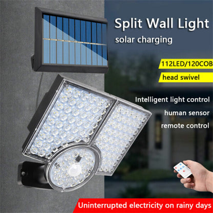 Waterproof Outdoor Solar Induction  Street Light 112LED With Remote  Control