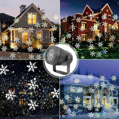 FA-W886-3-16 360 Degree Rotation Snowflake Projector Light