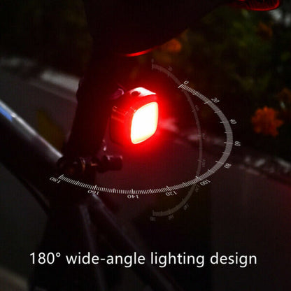 Aerbes Bicycle Tail Light With  Buzzer Induction And Flashing Red  Light