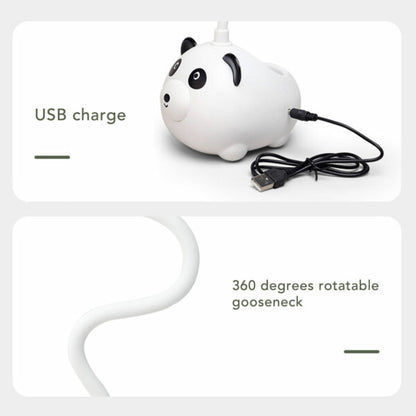 CS285-1 Cute Panda USB Rechargeable Table Lamp With Pencil Holder