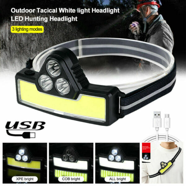 Aerbes AB-TD11 USB Rechargeable COB Headlamp