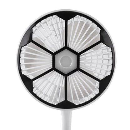 Soccer Ball Rechargeable LED Light  Folding Fan with 1 x 1200Mah  18652 Battery. Space for  Additional Battery(not included)