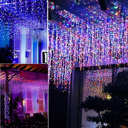 ZYF-35L LED Fairy Curtain Light RGB With Black Cable 20m