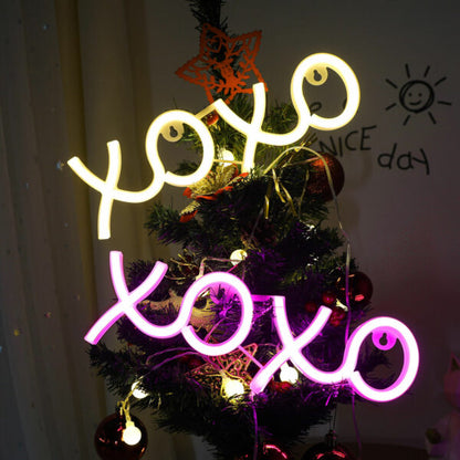 FA-A65 XOXO Neon Sign Lamp USB And Battery Operated