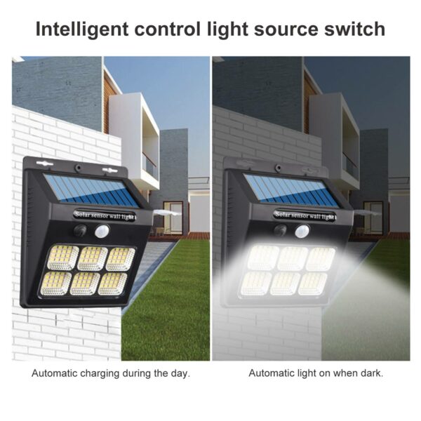 FA-801-6 Solar Human Induction Motion Sensor Wall Lamp 6LED