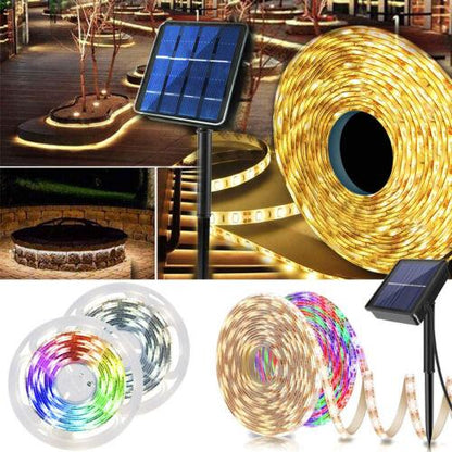 Aerbes 5M Solar Light Strip 5V  5050 RGB 30D 10mm