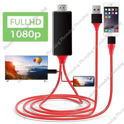 HDMI Mirroring AV Cable for iPhone iPad Android Phone to TV HDTV Adapter