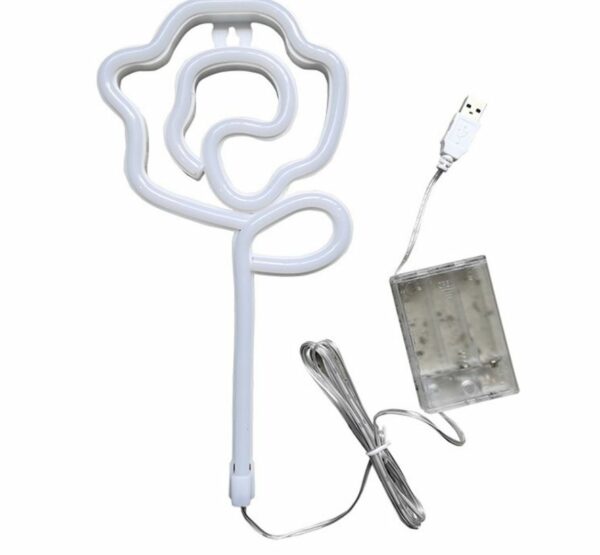 FA-A66 Rose Flower Neon Sign USB And Battery Operated