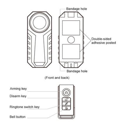 Motorbike And Bicycle Anti Theft  Alarm