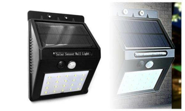 20 LED Solar Powered Wall Light