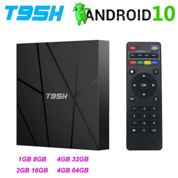 Aerbes T95H Android 10.1 4GB  RAM 32GB/64GB ROM Smart TV  Box