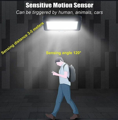 Solar Powered Sensor COB Light With  Remote Control