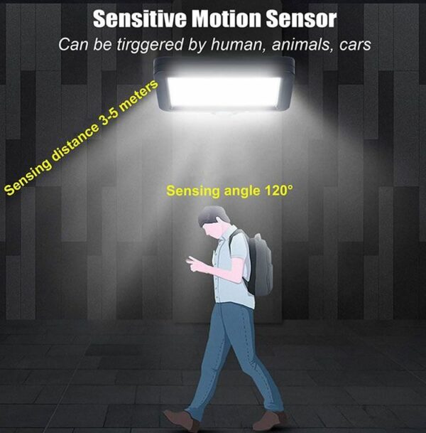 Split Solar Powered Sensor COB Light