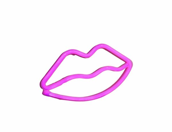 FA-A16 Lips Shaped Neon Sign Lamp USB And Battery Operated