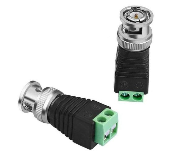 BNC Male Conversion Head,  Surveillance Video Q9 Connector  Solder Free  100 Pieces