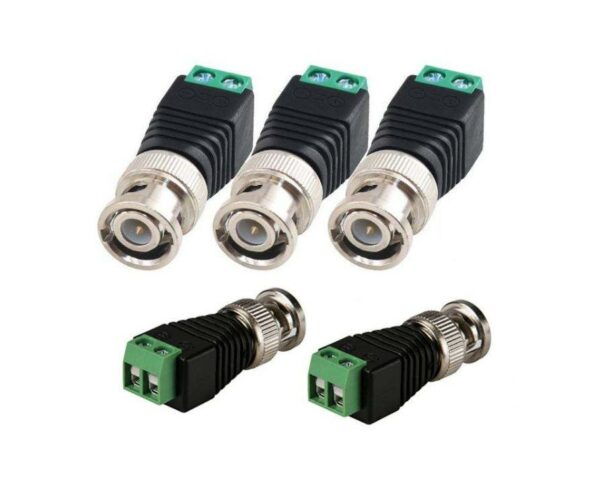 BNC Male Conversion Head,  Surveillance Video Q9 Connector  Solder Free  100 Pieces