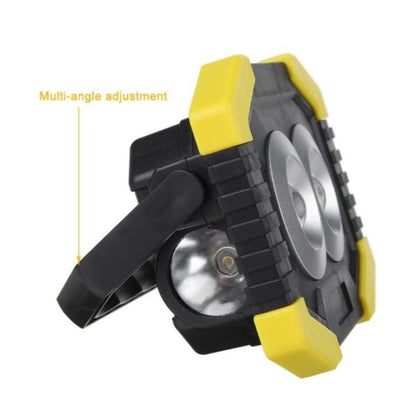 Rechargeable Solar Powered  2COB Work Light