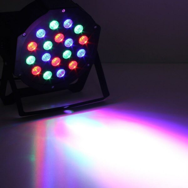 FA-18 RGB DMX 512 Stage Light Flat Par Lighting Effect 18LED