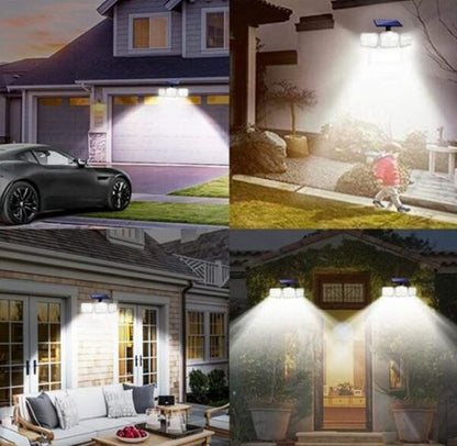 4 Side Emitting Solar Powered Light  With Remote Control