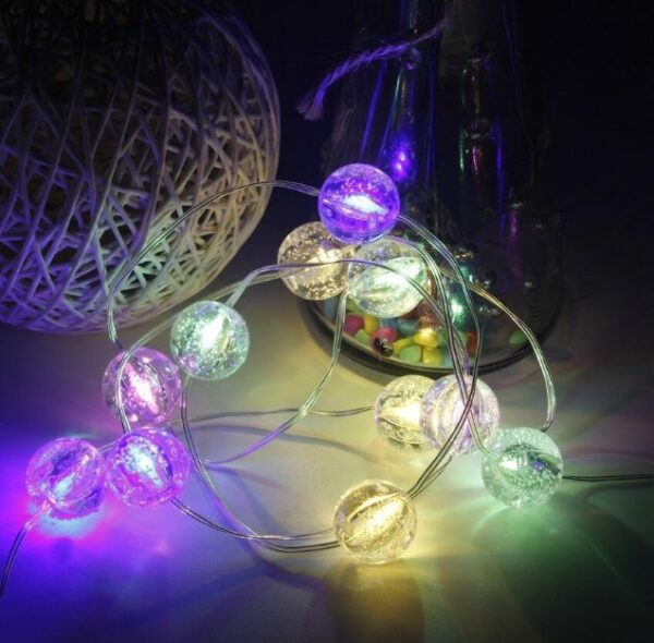 SE-Q05 Led RGB Bubble Decorative String With App And Remote Control 10M