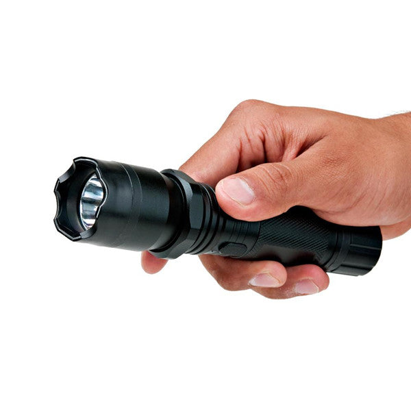 Rechargeable Metal Stun Gun Flashlight Torch