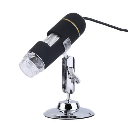 500X 8 LED USB Digital Microscope Endoscope Zoom Camera Magnifier + Stand