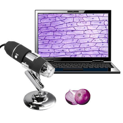 500X 8 LED USB Digital Microscope Endoscope Zoom Camera Magnifier + Stand