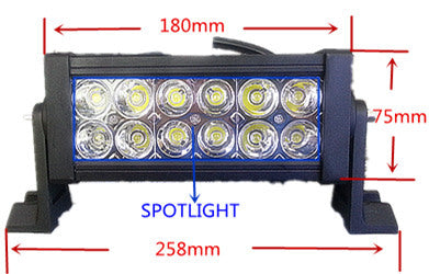 Spotlight LED Light Bar 12 LED 36W