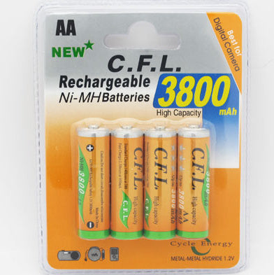 AA Rechargeable Batteries Pack of 4