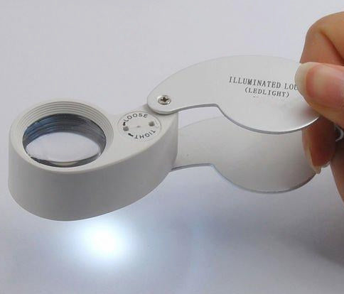 Metal Magnifying Glass With Led