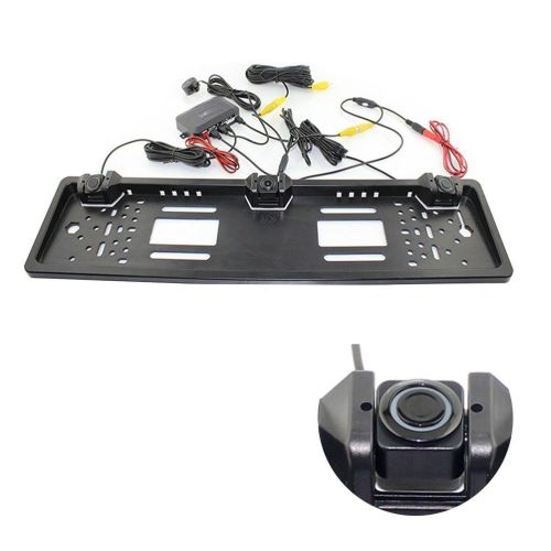 Car Parking Sensor Backup Camera European License Plate Frame Car Backup Radar