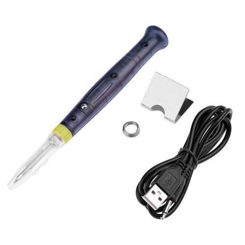 5V 8W Portable Handy Mini USB Electric Powered Soldering Iron Pen Tip Touch Kit