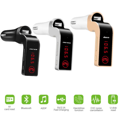 G7 Car Charger Wireless MP3 Music Player LCD Display Bluetooth Audio Receiver