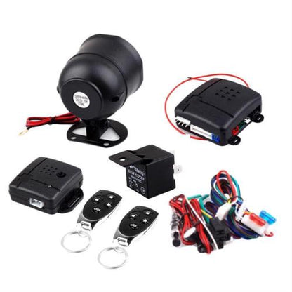 Car Alarm Vehicle System Protection Security System Entry Siren 2 Remote Control