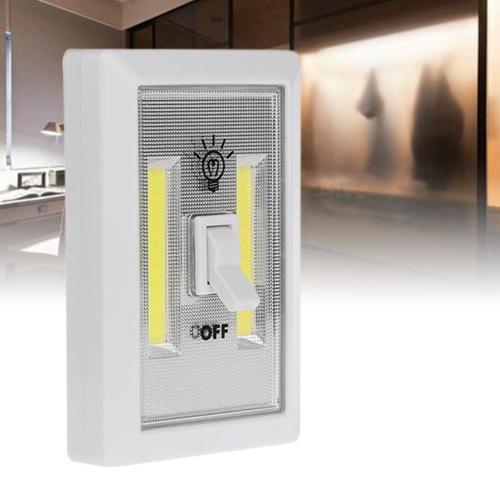 3W COB LED Wall Switch Wireless Closet Cordless Night Light Battery Operated